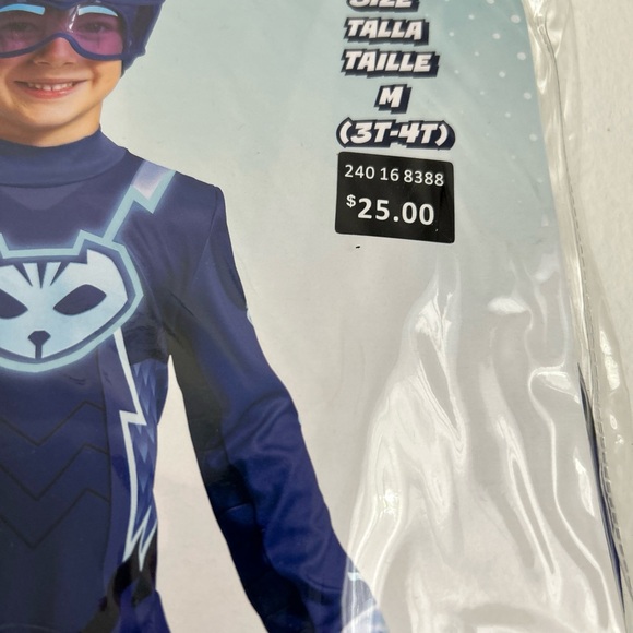 Costume Toddler PJ Masks Deluxe Toddler Catboy Costume Size M 3T-4T New - Picture 5 of 5